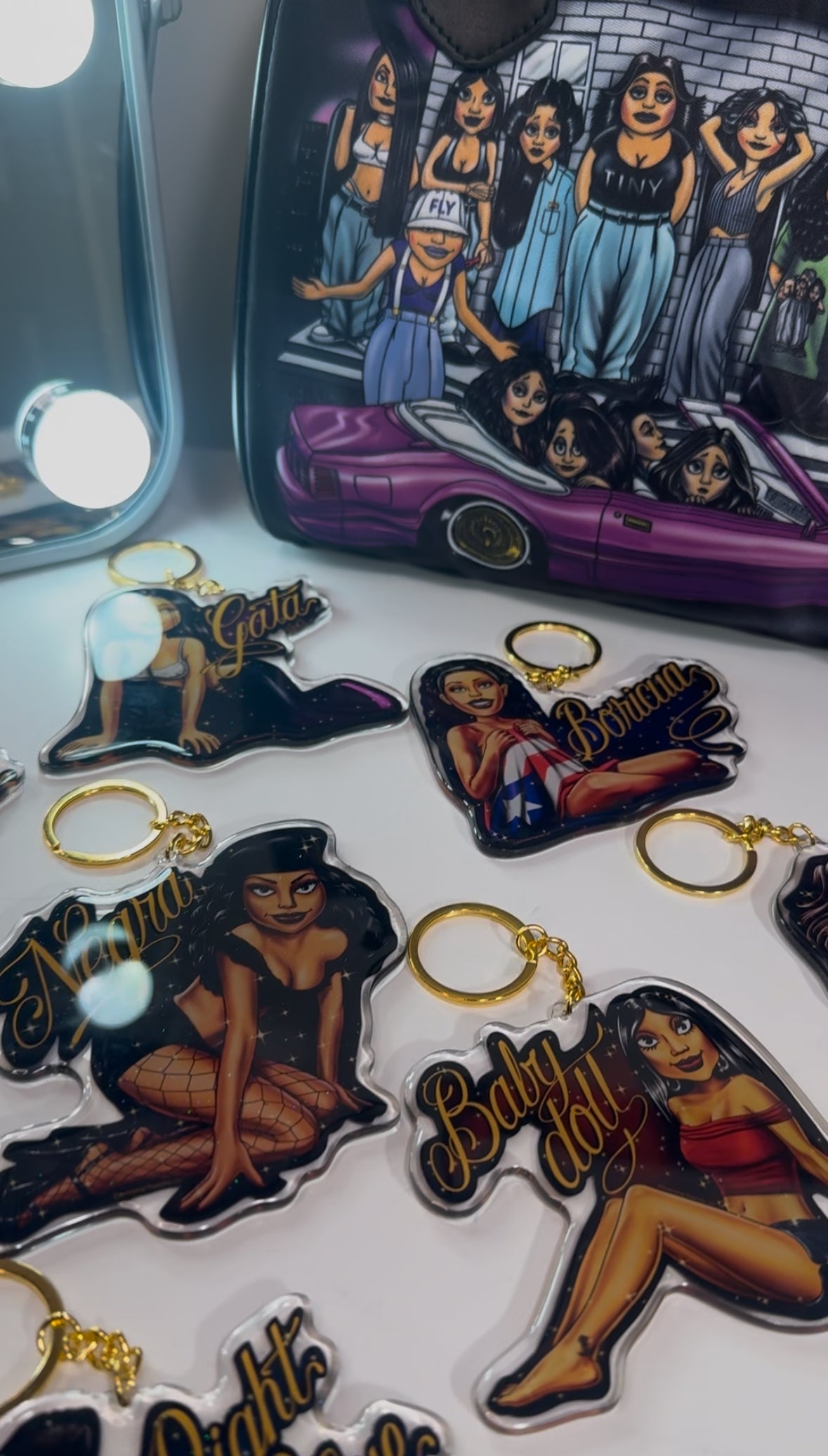 HomieGirl Keychains – Chicana-Inspired Collectibles