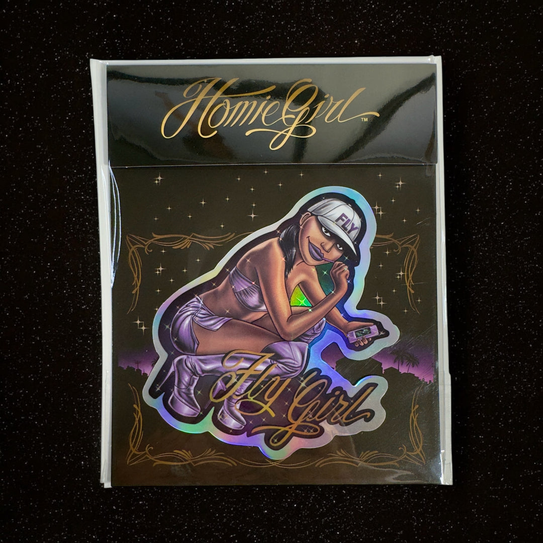 Fly Girl- Old School Sticker