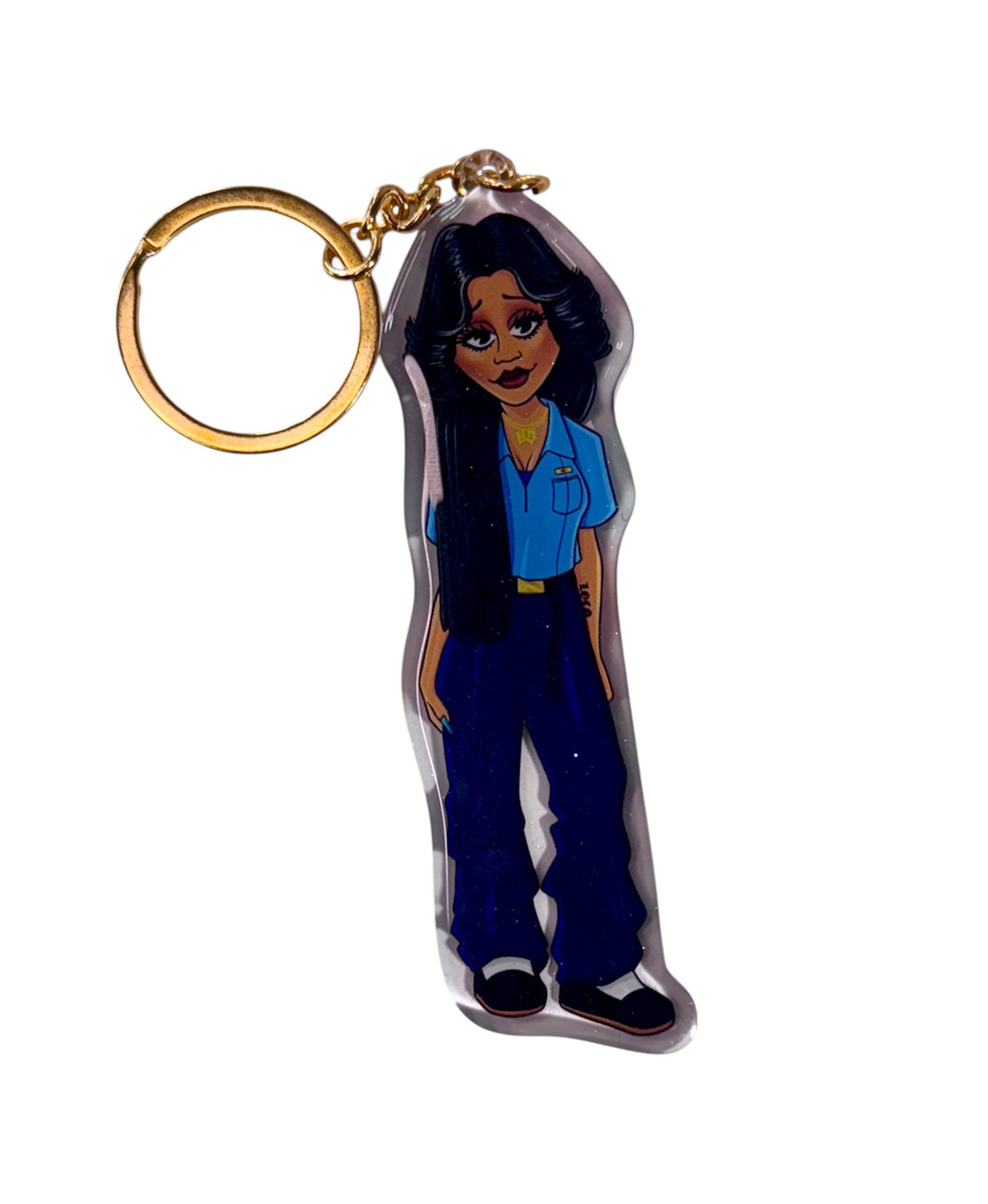 HomieGirl New School Shy Girl Collectible Key Chain