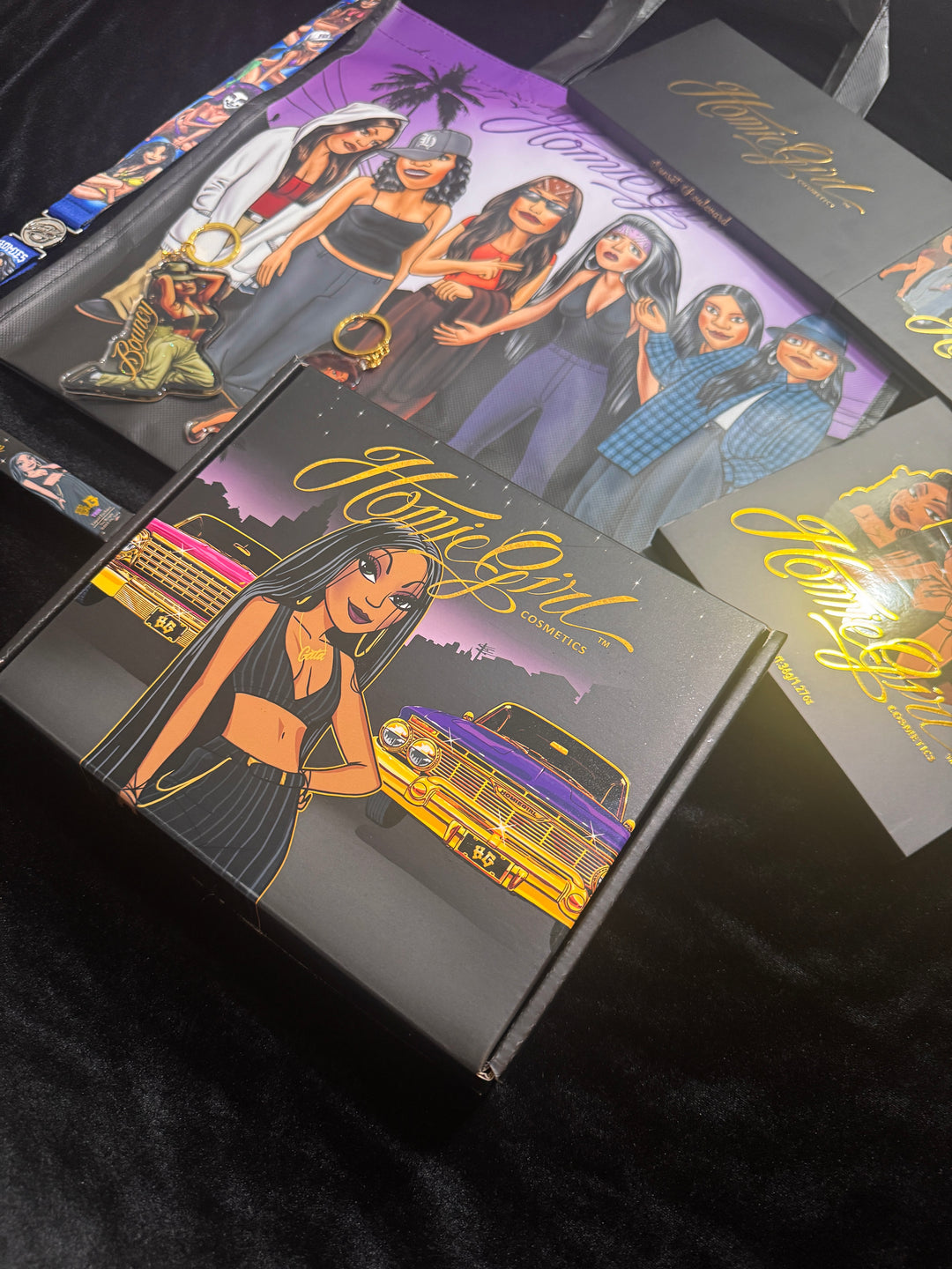 Custom HomieGirl gift box with Firme artwork – bold, urban, and street style packaging design