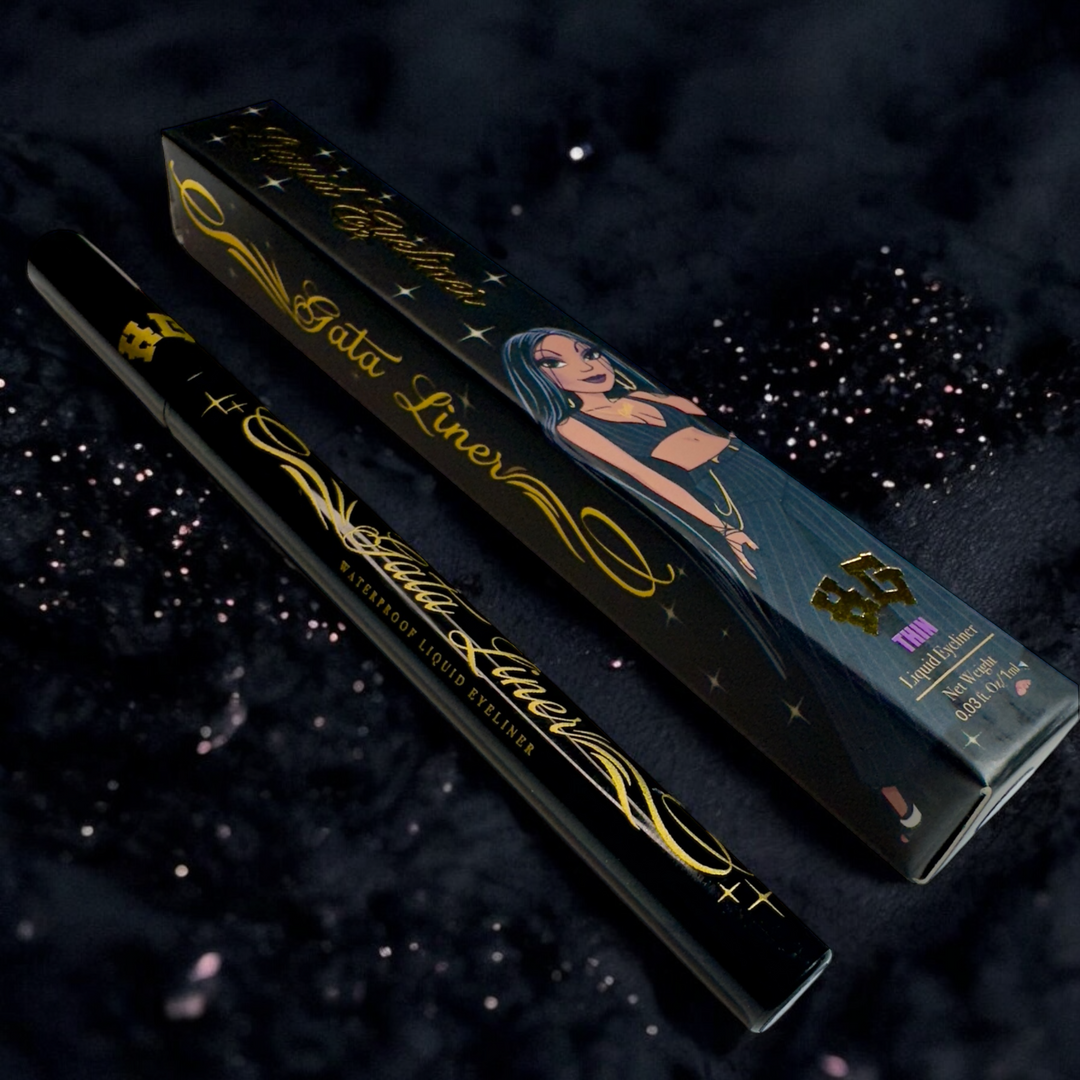 HomieGirl Gata Eyeliner with ultra-thin tip – precision liquid liner for sharp, defined wings