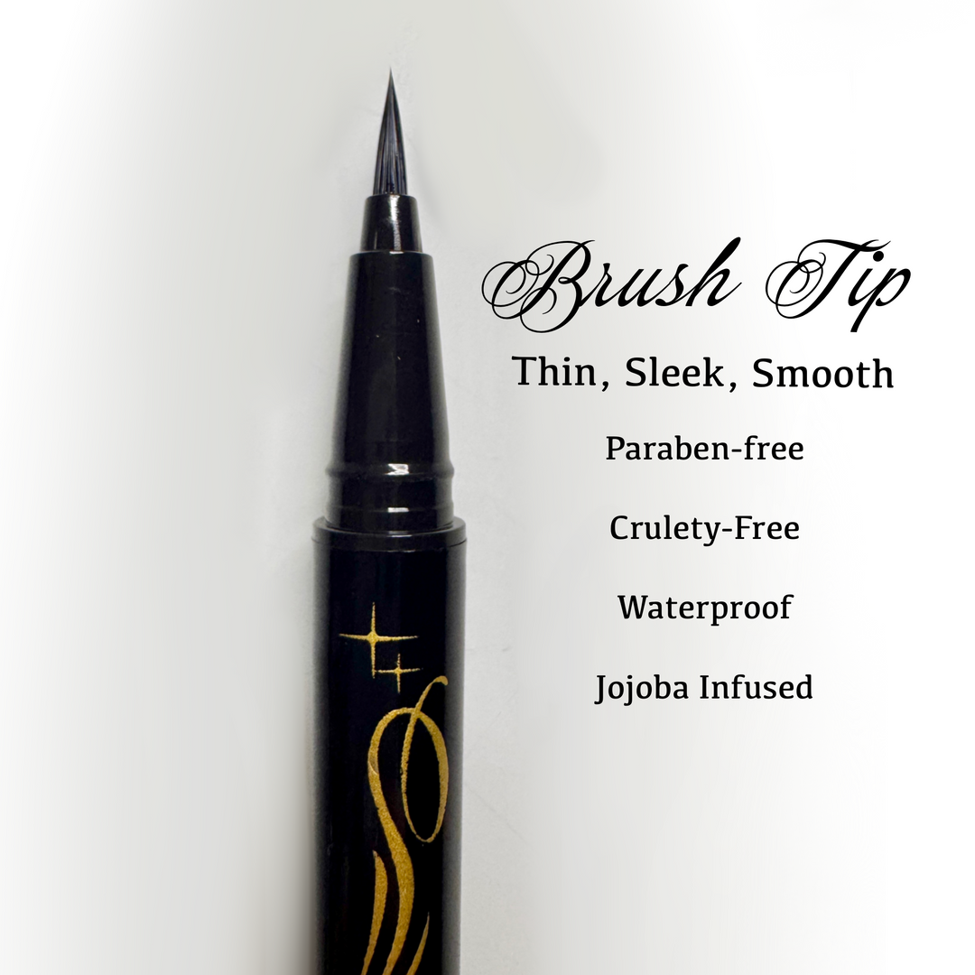 Homiegirl Gata eyeliner is a waterproof baddie with a think and sleek/smooth brush tip. Paraben-free, Cruelty-Free, Waterproof, and Jojoba Infused formula. Keep your wings sharp with HomieGirl Eyeliner. 