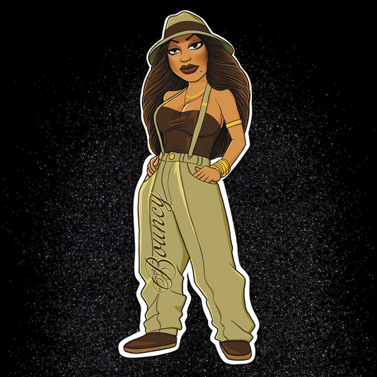Bouncy, Collectible Sticker-HomieGirl