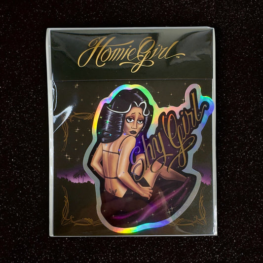 Shy Girl- Old School Sticker