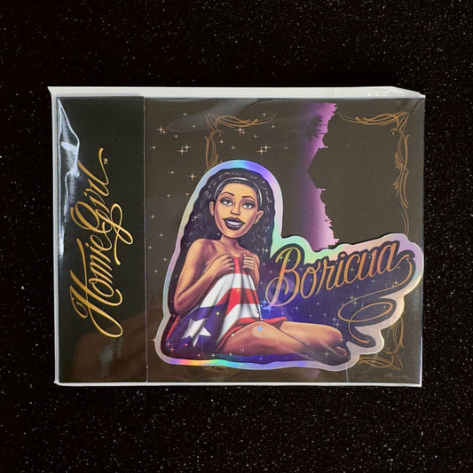 Boricua- Old School Sticker