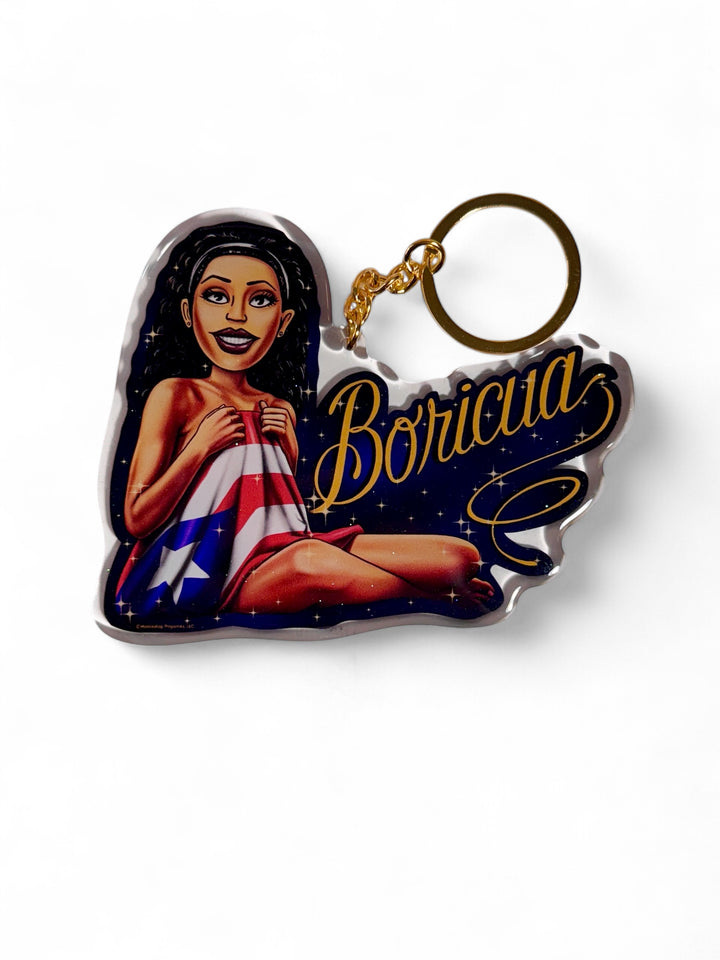 HomieGirl Old School Boriucua Collectible Key Chain